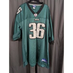 Reebok Eagles Brian Westbrook #36 Mens 3XL 58 Green NFL Football Jersey